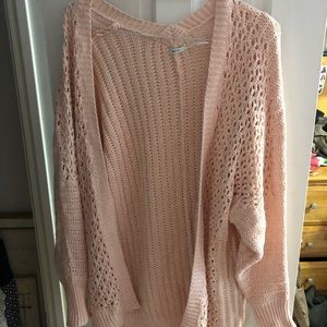 Light pink, kimchi blue, urban outfitters cardigan